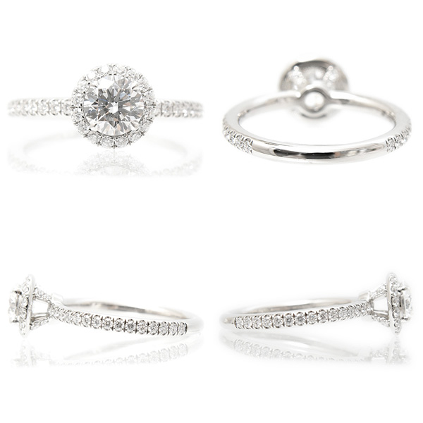 ハリーウィンストン 指輪 レディース マイクロパヴェ ダイヤモンド リング D0.50ct 5.5号 PT950 プラチナ HARRY WINSTON 中古