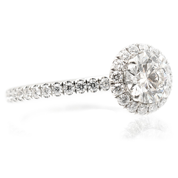 ハリーウィンストン 指輪 レディース マイクロパヴェ ダイヤモンド リング D0.50ct 5.5号 PT950 プラチナ HARRY WINSTON 中古