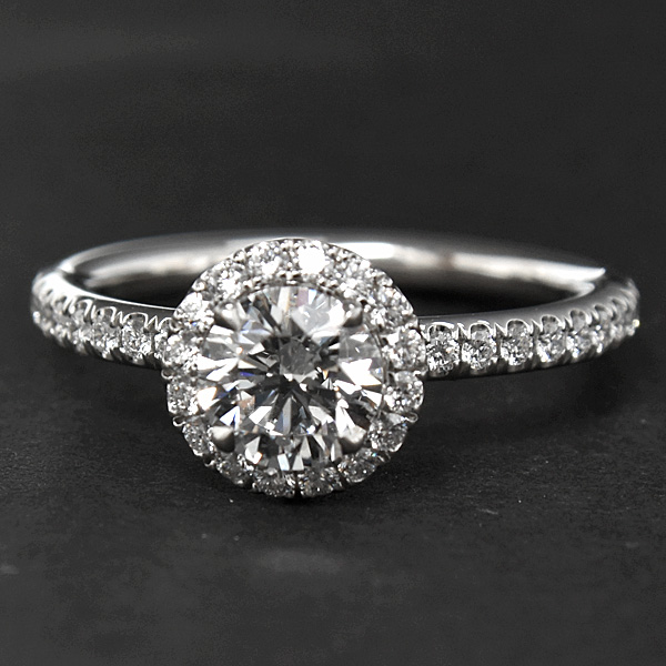 ハリーウィンストン 指輪 レディース マイクロパヴェ ダイヤモンド リング D0.50ct 5.5号 PT950 プラチナ HARRY WINSTON 中古