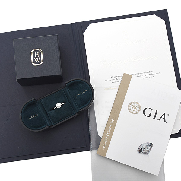 ハリーウィンストン 指輪 レディース マイクロパヴェ ダイヤモンド リング D0.50ct 5.5号 PT950 プラチナ HARRY WINSTON 中古