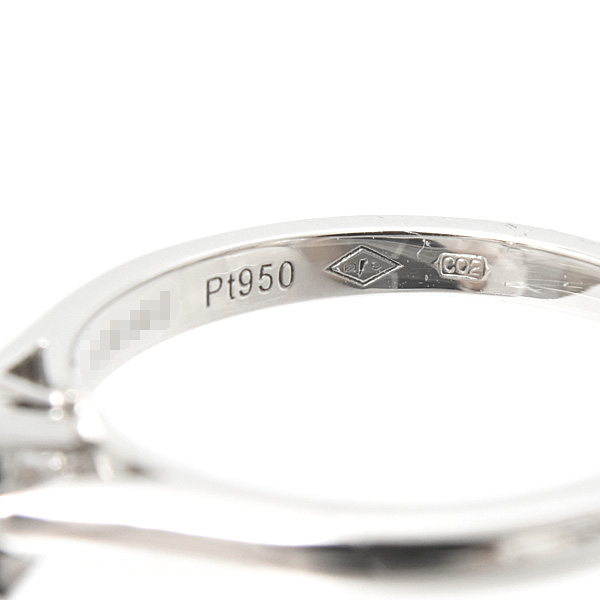 カルティエ 指輪 レディース ソリテール ダイヤモンド リング 立爪 D1.16ct G-VVS1-EX 50号 プラチナ Cartier PT950 中古