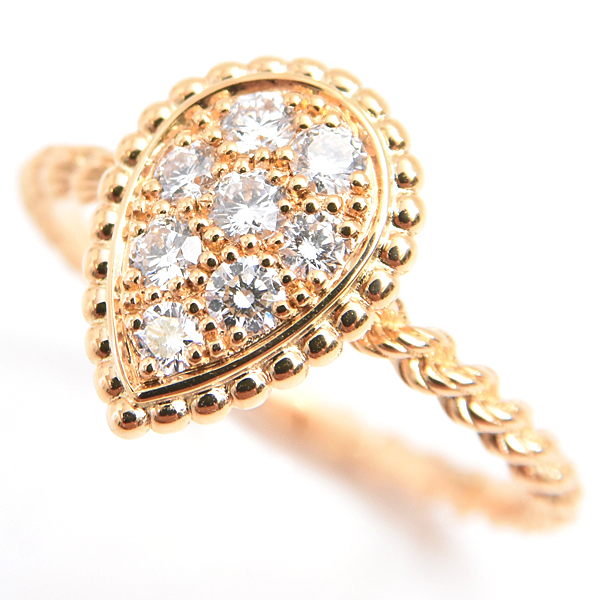 ブシュロン 指輪 レディース セルパンボエム スモール ダイヤ リング 53号 イエローゴールド BOUCHERON 750YG 中古