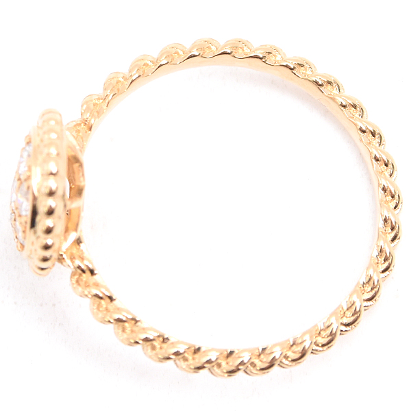 ブシュロン 指輪 レディース セルパンボエム スモール ダイヤ リング 53号 イエローゴールド BOUCHERON 750YG 中古