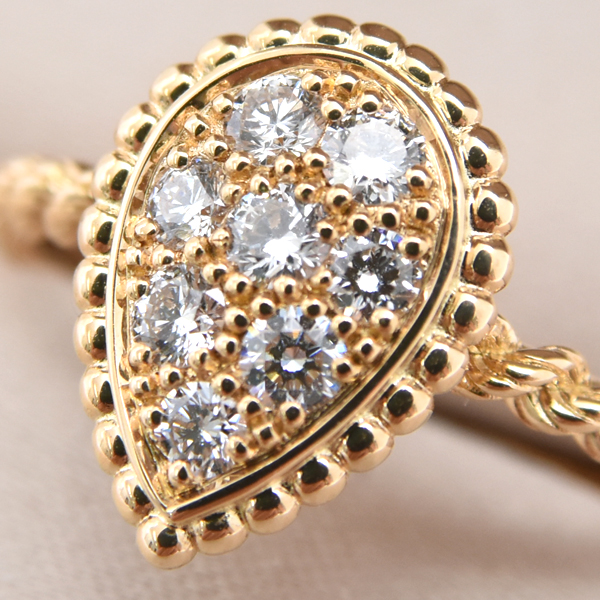 ブシュロン 指輪 レディース セルパンボエム スモール ダイヤ リング 53号 イエローゴールド BOUCHERON 750YG 中古