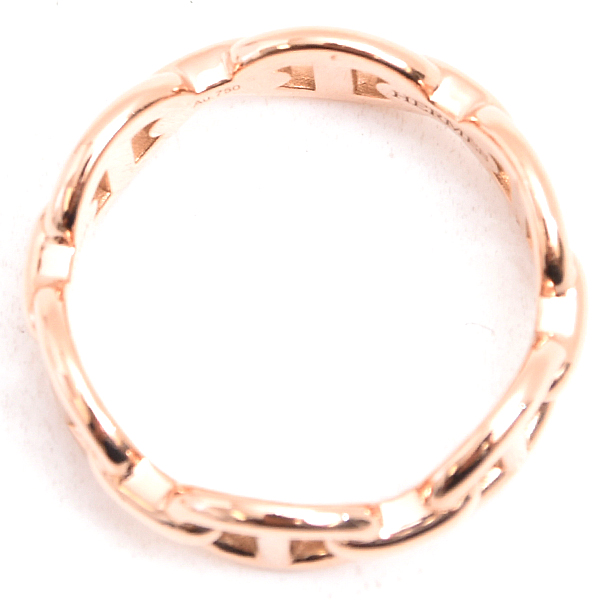 エルメス 指輪 レディース シェーヌダンクル アンシェネPM リング 51号 ピンクゴールド HERMES 750PG 中古