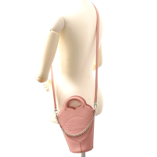 ティファニー バッグ レディース リターントゥティファニー ミニクロスボディバッグ 日本限定 レザー ブラッシュピンク TIFFANY 72458478 中古