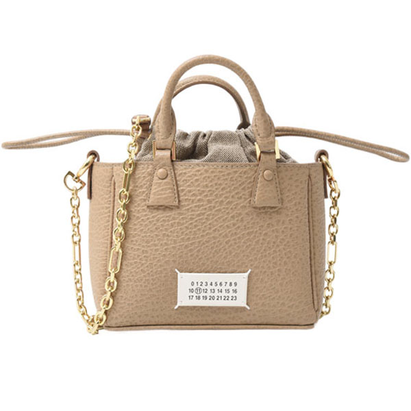 メゾンマルジェラ バッグ レディース 5AC トートバッグ 2WAY ショルダーバッグ カーフ ベージュ Maison Margiela SB1WG0046P4348T8127 中古