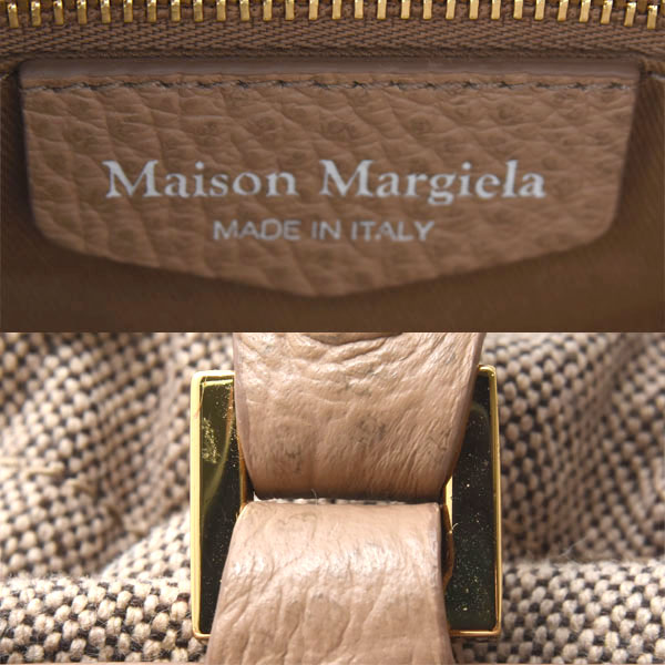 メゾンマルジェラ バッグ レディース 5AC トートバッグ 2WAY ショルダーバッグ カーフ ベージュ Maison Margiela SB1WG0046P4348T8127 中古