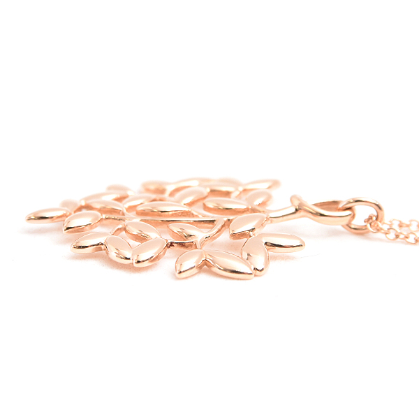 ティファニー ネックレス レディース オリーブリーフ ネックレス ピンクゴールド TIFFANY 750PG 中古