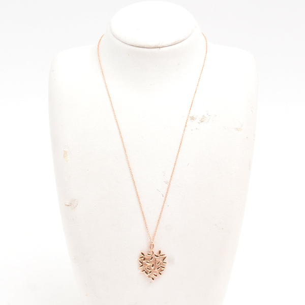 ティファニー ネックレス レディース オリーブリーフ ネックレス ピンクゴールド TIFFANY 750PG 中古