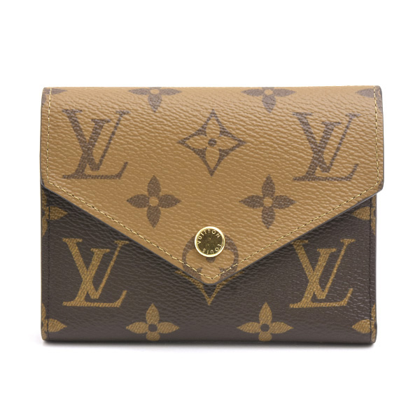 ルイヴィトン 財布 レディース モノグラム リバース ポルトフォイユ ヴィクトリーヌ 三つ折り Louis Vuitton M81557 中古