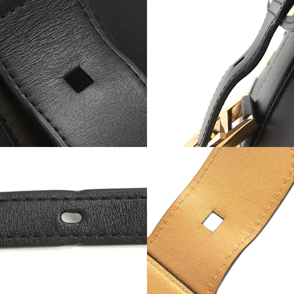 デルヴォー バッグ レディース ブリヨン ミニ ファイヤーワークス 2WAY ハンドバッグ レザー ブラック Delvaux 中古