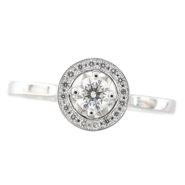 フォーエバーマーク 指輪 レディース センターオブマイユニバース ダイヤモンド リング D0.23ct 0.06ct 13号 プラチナ FOREVER MARK PT900 中古