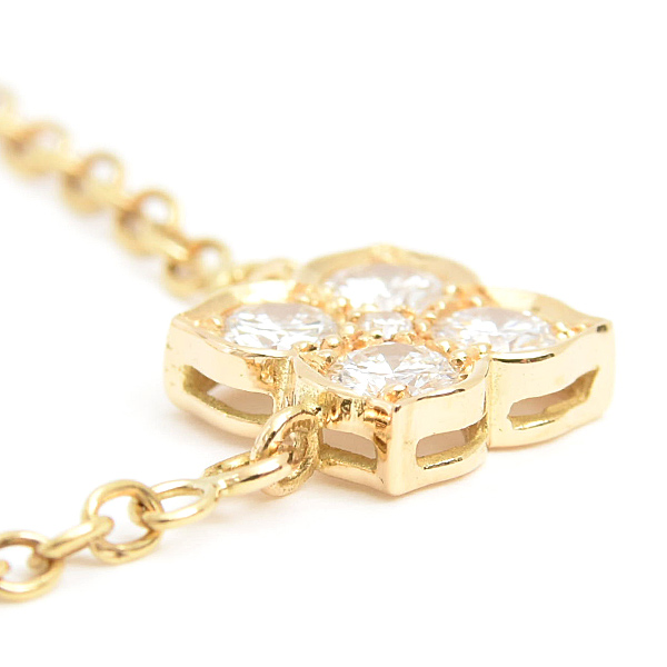カルティエ ネックレス レディース ヒンドゥ 5Pダイヤモンド ネックレス LM イエローゴールド Cartier 750YG 中古