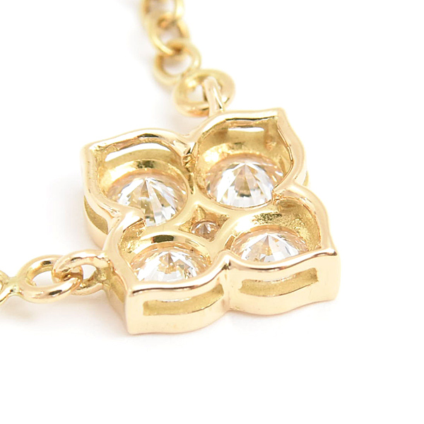 カルティエ ネックレス レディース ヒンドゥ 5Pダイヤモンド ネックレス LM イエローゴールド Cartier 750YG 中古