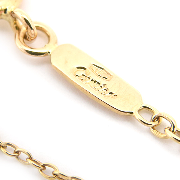 カルティエ ネックレス レディース ヒンドゥ 5Pダイヤモンド ネックレス LM イエローゴールド Cartier 750YG 中古