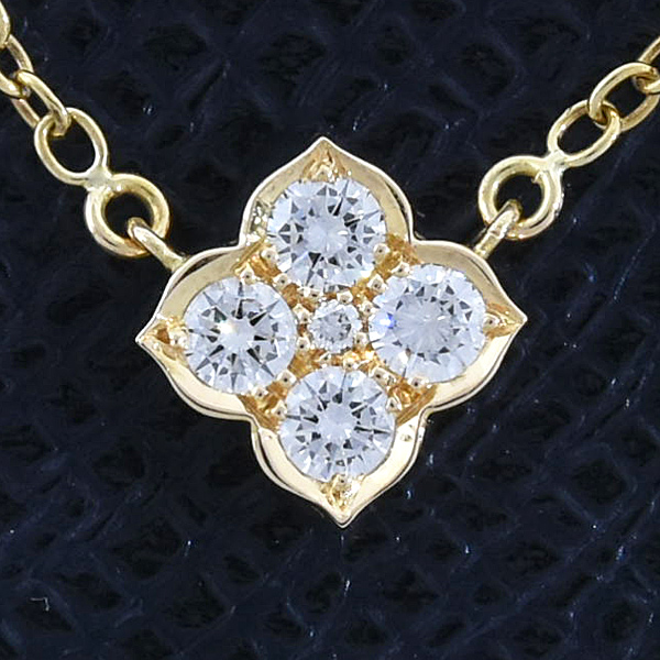 カルティエ ネックレス レディース ヒンドゥ 5Pダイヤモンド ネックレス LM イエローゴールド Cartier 750YG 中古