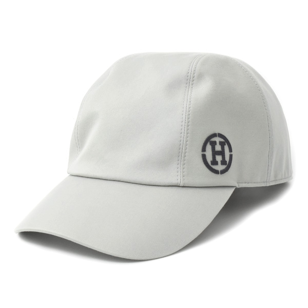 エルメス 帽子 メンズ レディース マイルス Hサークル キャップ コットン サイズ60 グレー HERMES 中古