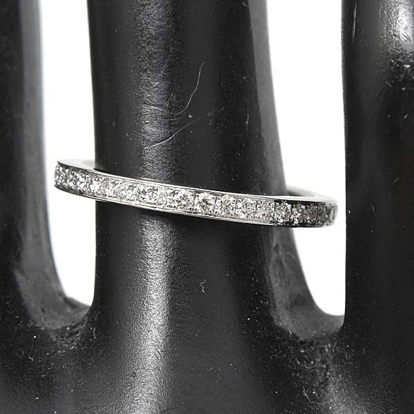 グラフ 指輪 レディース スレッド セット フルエタニティ リング ダイヤモンド D0.44ct 10号強 プラチナ GRAFF PT950 中古