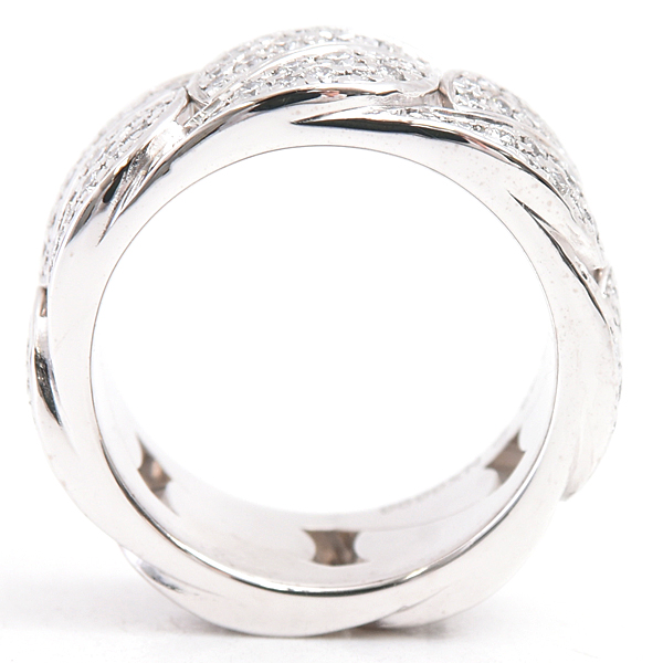 カルティエ 指輪 レディース ラドーニャ フルダイヤ リング 48号 ホワイトゴールド Cartier 750WG 中古