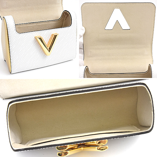 ルイヴィトン バッグ レディース エピ ツイストPM&ツイスティ ホワイト ゴールド ミニバッグ ショルダー 財布 Louis Vuitton M55685 中古