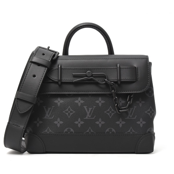 ルイヴィトン バッグ メンズ スティーマーPM モノグラムエクリプス ショルダーバッグ ハンドバッグ Louis Vuitton M46953 中古
