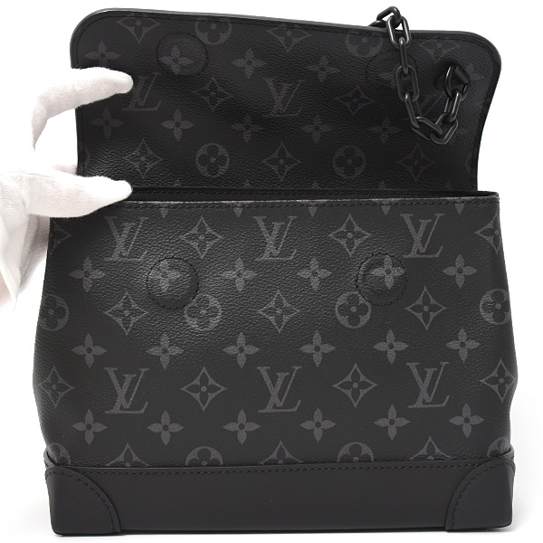 ルイヴィトン バッグ メンズ スティーマーPM モノグラムエクリプス ショルダーバッグ ハンドバッグ Louis Vuitton M46953 中古