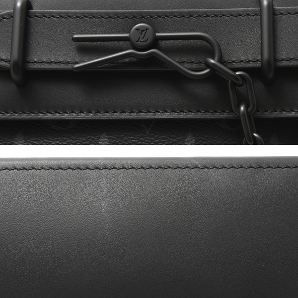 ルイヴィトン バッグ メンズ スティーマーPM モノグラムエクリプス ショルダーバッグ ハンドバッグ Louis Vuitton M46953 中古