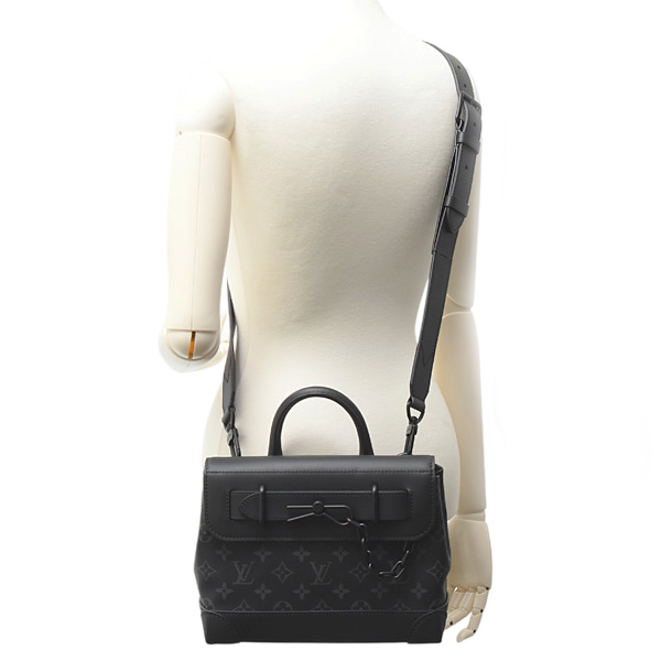 ルイヴィトン バッグ メンズ スティーマーPM モノグラムエクリプス ショルダーバッグ ハンドバッグ Louis Vuitton M46953 中古