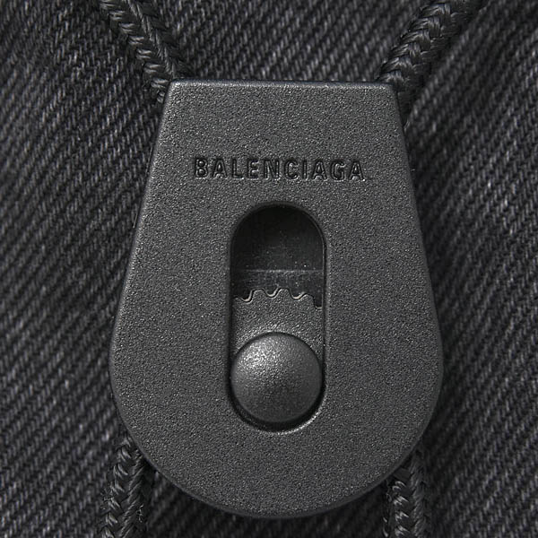 バレンシアガ バッグ レディース アーミー スモール 2WAYトート ショルダーバッグ デニム ブラック BALENCIAGA 644029 中古