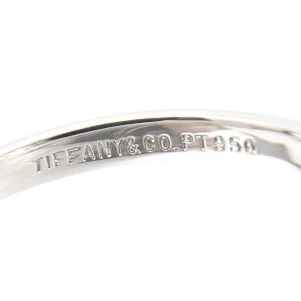 ティファニー 指輪 レディース ソリティア ダイヤモンド リング 立爪 D0.24ct 9.5号 プラチナ TIFFANY PT950 中古
