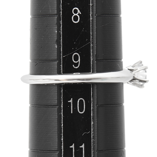 ティファニー 指輪 レディース ソリティア ダイヤモンド リング 立爪 D0.24ct 9.5号 プラチナ TIFFANY PT950 中古