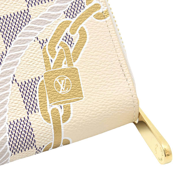 ルイヴィトン 財布 レディース ダミエアズール ノーティカル 限定 ジッピーウォレット 長財布 N40480 Louis Vuitton 中古