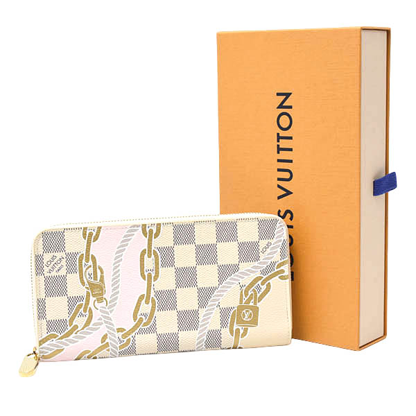 ルイヴィトン 財布 レディース ダミエアズール ノーティカル 限定 ジッピーウォレット 長財布 N40480 Louis Vuitton 中古