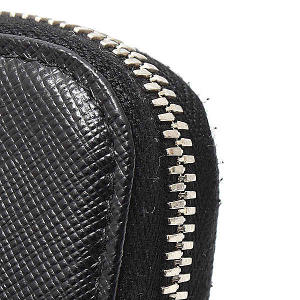 プラダ バッグ メンズ レディース  スマホショルダー ショルダーバッグ フォンショルダー 2WAY サフィアーノ ブラック 2ZH126 PRADA 中古