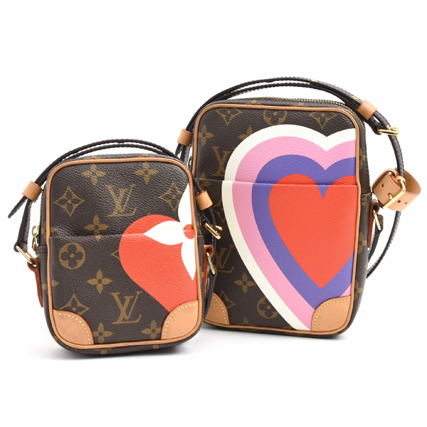ルイヴィトン バッグ レディース ゲームオンモノグラム パナムセット ショルダーバッグ ハート 2個セット Louis Vuitton M57450 中古
