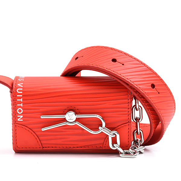 ルイヴィトン バッグ レディース メンズ ミクロ スティーマー エピ ショルダーバッグ レッド Louis Vuitton M23837 中古