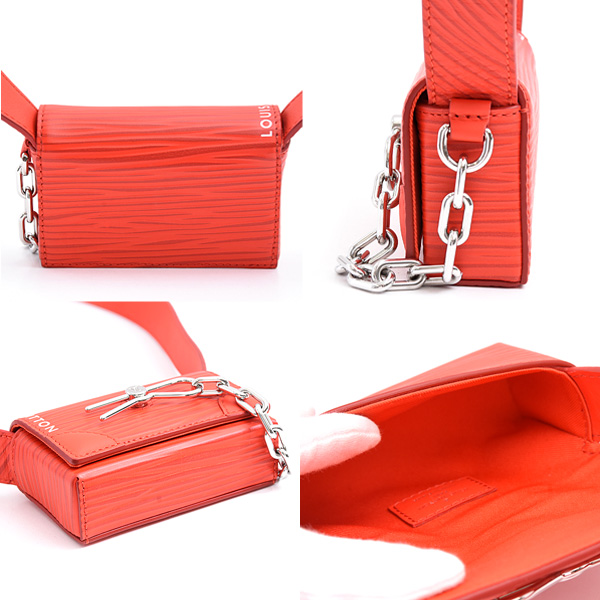 ルイヴィトン バッグ レディース メンズ ミクロ スティーマー エピ ショルダーバッグ レッド Louis Vuitton M23837 中古