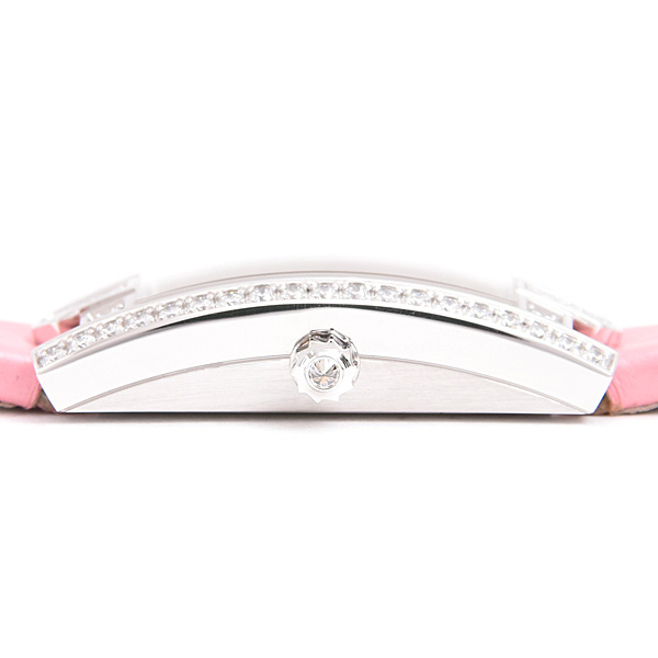 ハリーウィンストン 時計 レディース アヴェニューC エリプティック 電池式 ダイヤベゼル シェル文字盤 750WG HARRY WINSTON AVCQHM16WW052 中古