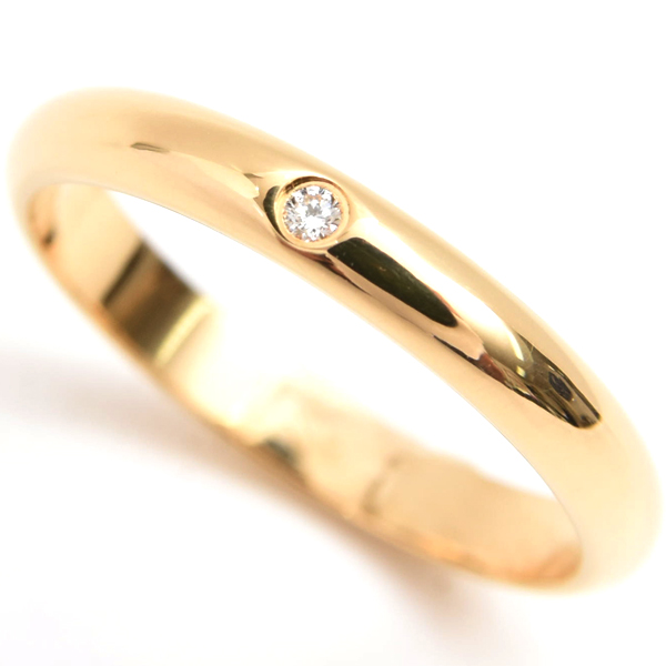 カルティエ 指輪 レディース クラシックウェディング 1Pダイヤ リング 49号 イエローゴールド Cartier 750YG 中古