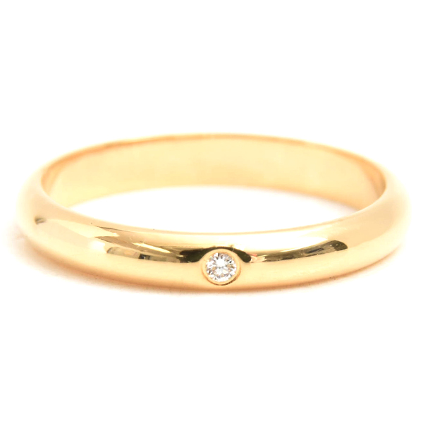 カルティエ 指輪 レディース クラシックウェディング 1Pダイヤ リング 49号 イエローゴールド Cartier 750YG 中古