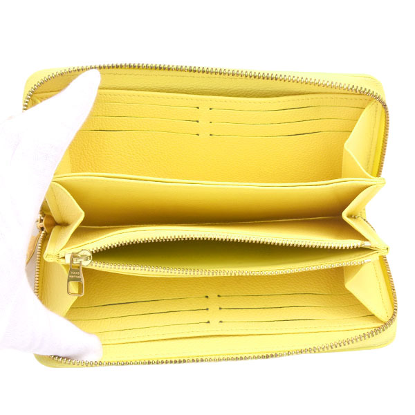 ルイヴィトン 財布 レディース ジッピーウォレット 長財布 モノグラムアンプラント ジョーヌ Louis Vuitton M81427 中古