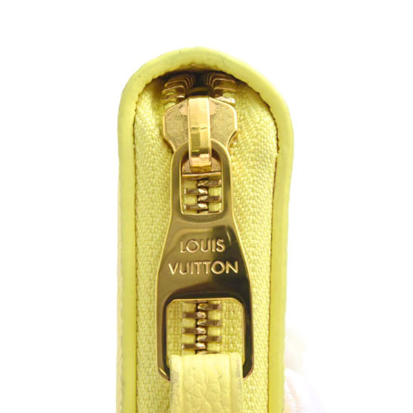 ルイヴィトン 財布 レディース ジッピーウォレット 長財布 モノグラムアンプラント ジョーヌ Louis Vuitton M81427 中古