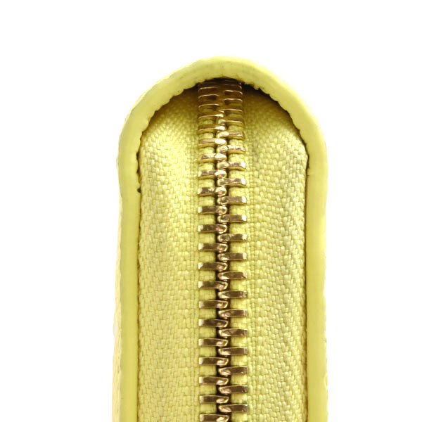 ルイヴィトン 財布 レディース ジッピーウォレット 長財布 モノグラムアンプラント ジョーヌ Louis Vuitton M81427 中古