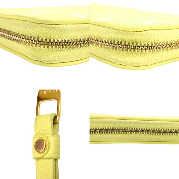 ルイヴィトン 財布 レディース ジッピーウォレット 長財布 モノグラムアンプラント ジョーヌ Louis Vuitton M81427 中古