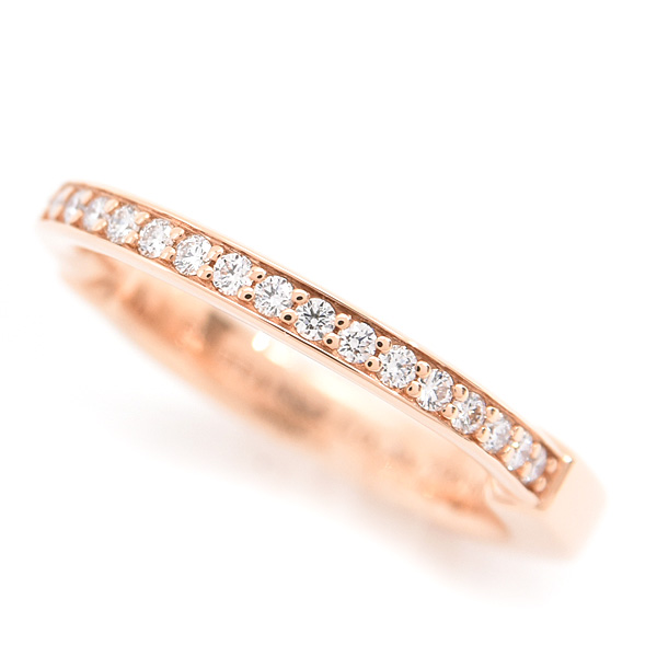 ティファニー 指輪 レディース ロック ダイヤ リング 8号 D0.13ct ピンクゴールド TIFFANY 750PG 中古