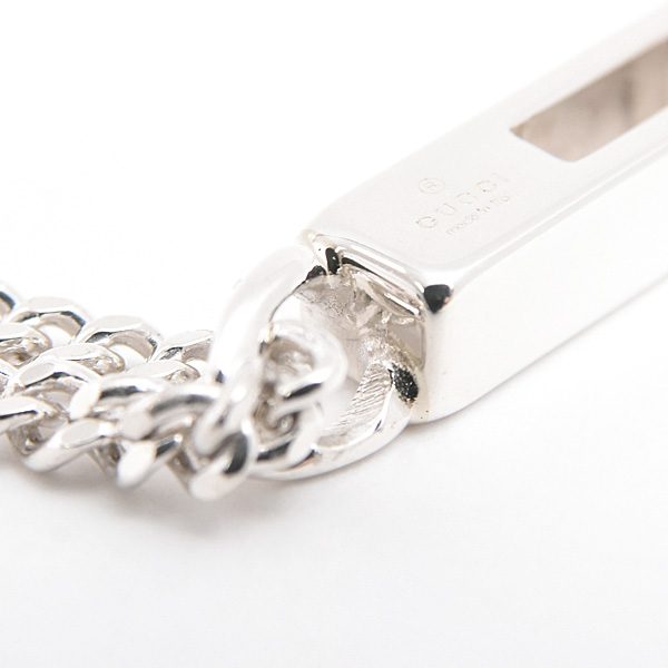 グッチ ネックレス メンズ レディース カットアウトG スターリングシルバー ペンダント GUCCI 225055 J8400 8106 SV925 Ag925 中古