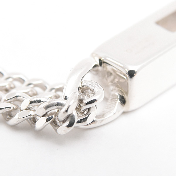 グッチ ネックレス メンズ レディース カットアウトG スターリングシルバー ペンダント GUCCI 225055 J8400 8106 SV925 Ag925 中古