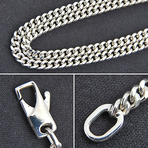 グッチ ネックレス メンズ レディース カットアウトG スターリングシルバー ペンダント GUCCI 225055 J8400 8106 SV925 Ag925 中古