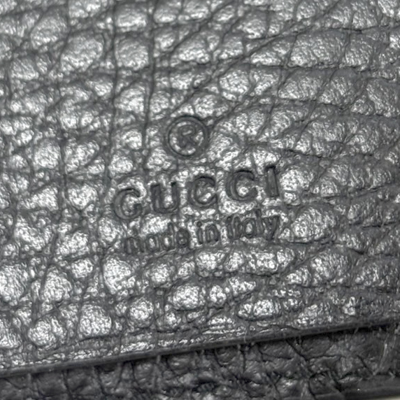 グッチ キーケース メンズ レディース 6連キーケース GGスプリーム PVC レザー ベージュ ブラック 456118 GUCCI 中古